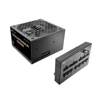 Thermaltake Dockpower FI 1000W barošanas bloks, 80 PLUS Gold, modulārs, melns