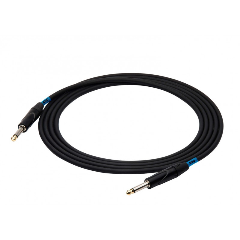 SSQ JMPJMP6 SS-1450 mono jack kabelis, jack mono – jack mono, 6 m, melns