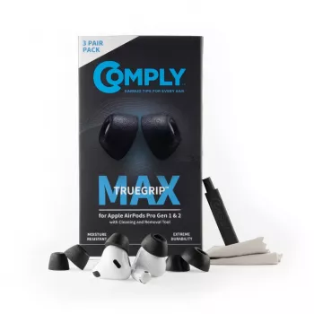 Comply MAX austiņu uzgaļi AirPods Pro, melni, L izmērs