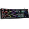 Marvo KG917 mehāniskā spēļu tastatūra, US izkārtojums, RGB, Jixian Blue slēdži, USB, melna