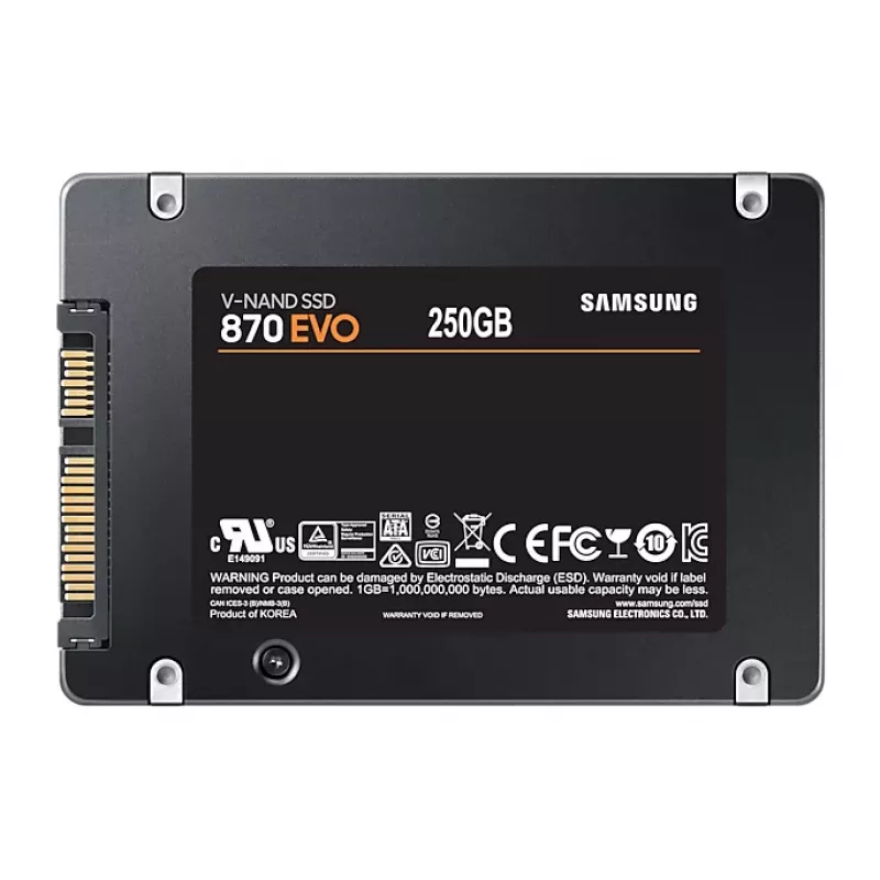 Samsung 870 EVO 250 GB 2,5″ SATA SSD disks, MZ-77E250BW