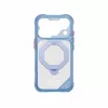 Skinarma Saturn Skin000483 apvalks ar MagSafe un RotatingKick Stand iPhone 18 Pro / 17 Pro, zils
