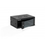 Alantec SW-4U-600-450-01-CF pie sienas stiprināms servera skapis 19 collu 4U, 600x450, melns, montējams pašrocīgi (Flat Pack)