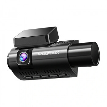 WOLFBOX i07 videoreģistrators, 2,5K priekšējā + 1080p aizmugurējā un salona kamera, Wi-Fi