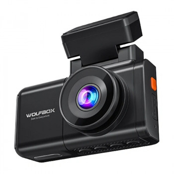 WOLFBOX X3 videoreģistrators, 2,5K priekšējā + 1080p aizmugurējā kamera, Wi-Fi, 64 GB