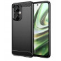 iLike Carbon Case elastīgs silikona apvalks tālrunim OnePlus Nord CE 3, melns