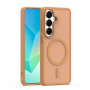 iLike Mag Matt apvalks tālruņiem Samsung Galaxy A16 4G / A16 5G / A17 4G / A17 5G ar lielu kameras izgriezumu, brūns