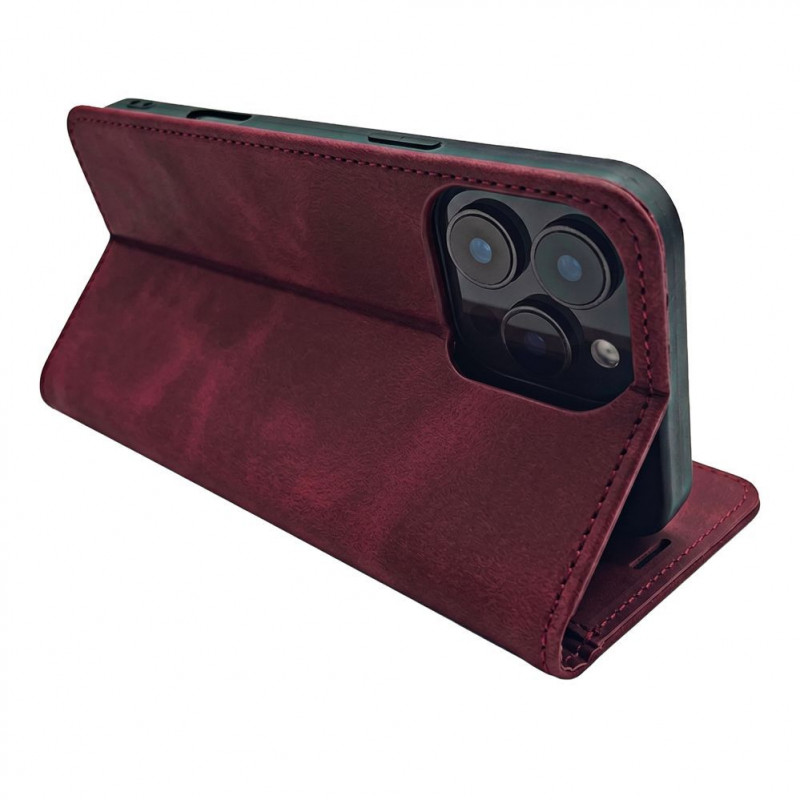 TFO Smart Suede vāciņš iPhone 17 Pro Max 6,9 / iPhone 18 Pro Max 6,9, bordo