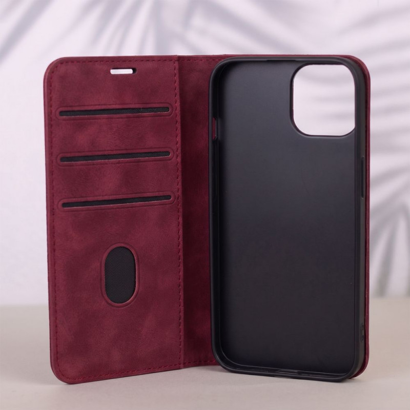 TFO Smart Suede vāciņš iPhone 17 Pro Max 6,9 / iPhone 18 Pro Max 6,9, bordo