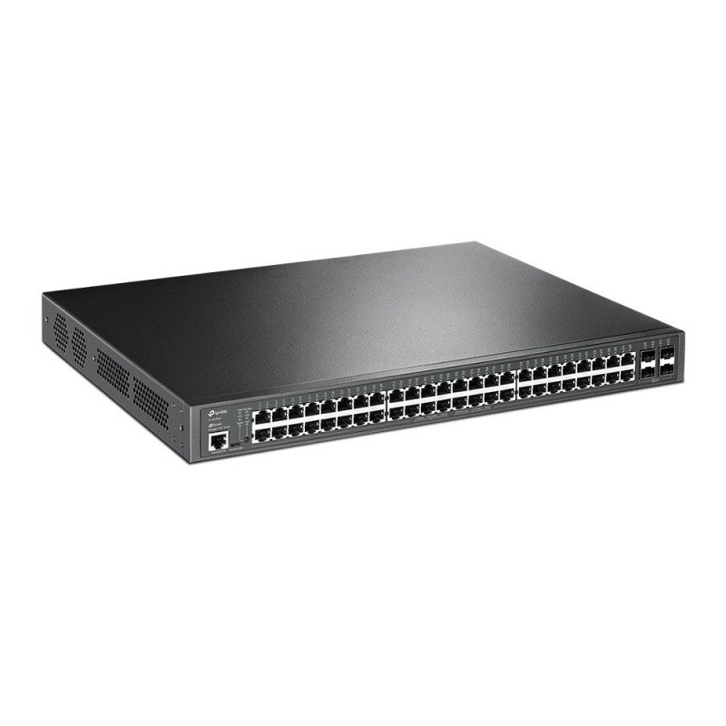 TP-Link JetStream TL-SG3452P pārvaldāms L2/L3 Gigabit Ethernet PoE tīkla slēdzis, 1U, melns