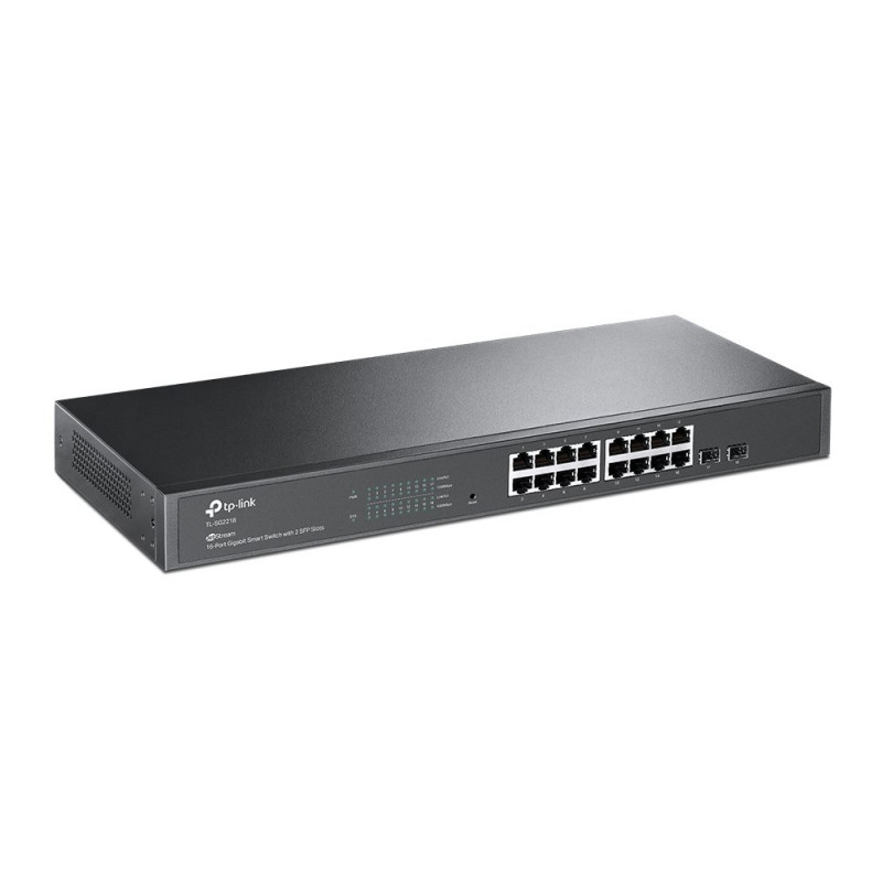 TP-Link JetStream TL-SG2218 pārvaldāms L2/L2+ Gigabit Ethernet tīkla slēdzis, 1U, melns