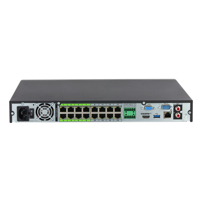Dahua NVR5232-16P-EI2 IP tīkla video reģistrators, 32 kanāli, 16 PoE, WizSense