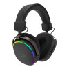 Redragon FURY WRS H831 bezvadu spēļu austiņas ar mikrofonu pār ausīm, melnas