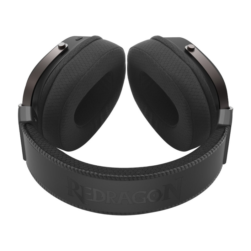Redragon FURY WRS H831 bezvadu spēļu austiņas ar mikrofonu pār ausīm, melnas