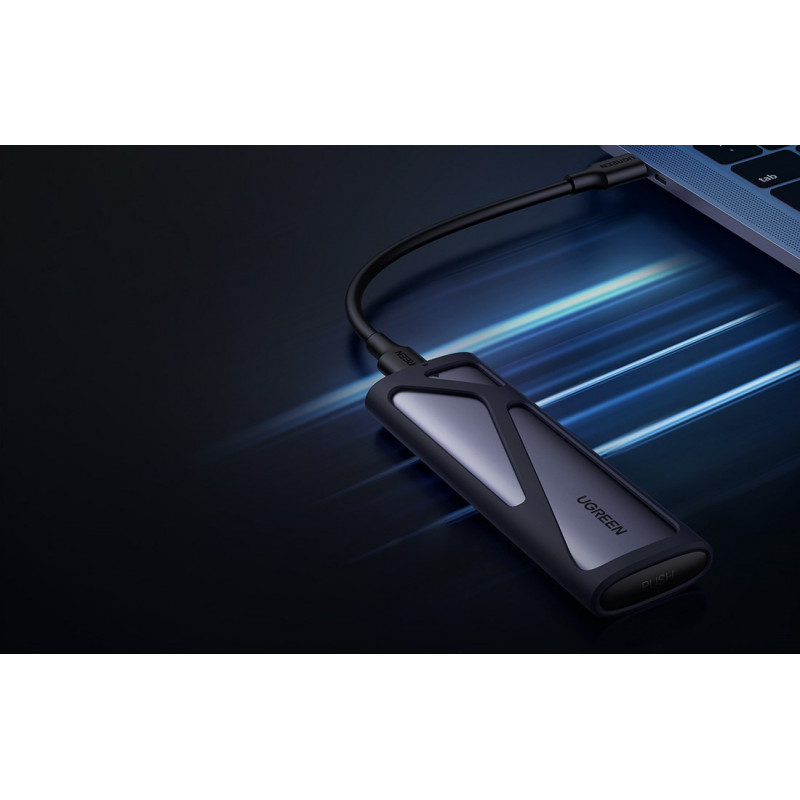 Ugreen CM400 90264 M.2 SSD korpuss, USB 3.2 Gen 2, pelēks