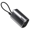 SHARGE Flow 3 ārējais akumulators, 10 000 mAh, 45 W PD, USB-C kabelis, melns