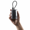 SHARGE Flow 3 ārējais akumulators, 10 000 mAh, 45 W PD, USB-C kabelis, melns