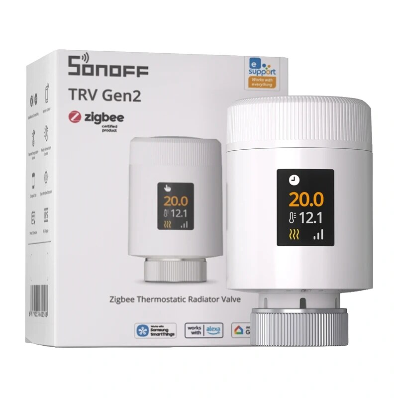 Sonoff TRV Gen2 (TRV-ZBT) Zigbee radiatora termostatiskais vārsts
