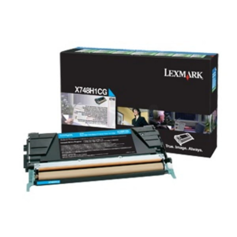 Lexmark X748H3CG tonera kasetne X748de, X748dte, ciānzila