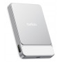 Belkin UltraCharge Pro Slim BPD022HQWH magnētiskais ārējais akumulators, 10000 mAh, 25 W, sudraba krāsā, ar displeju