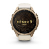 Garmin Fenix 9 Pro 010-04335-26 viedpulkstenis, 43 mm, rudens zelta krāsas titāns, krēmkrāsas/franču pelēka silikona siksniņa