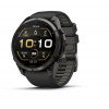 Garmin Fenix 9 Pro 010-04337-16 viedpulkstenis, 51 mm, Carbon Gray DLC titāns, melna/pelēka silikona siksniņa