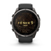 Garmin Fenix 9 Pro 010-04337-16 viedpulkstenis, 51 mm, Carbon Gray DLC titāns, melna/pelēka silikona siksniņa