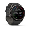 Garmin Fenix 9 Pro 010-04337-16 viedpulkstenis, 51 mm, Carbon Gray DLC titāns, melna/pelēka silikona siksniņa