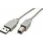 Secomp STANDARD USB 2.0 kabelis, A–B tipa, bēšs, 3 m