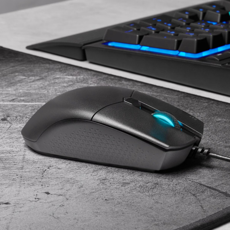 Corsair KATAR PRO CH-930C011-AP vadu spēļu pele, 12 400 DPI, RGB, melna