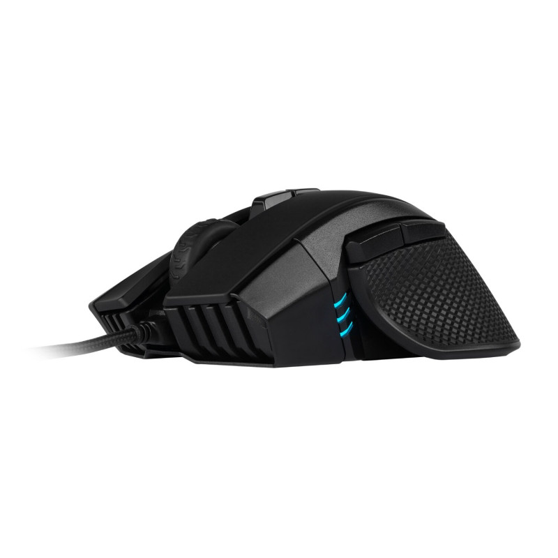 Corsair IRONCLAW RGB CH-9307011-AP spēļu pele, 18000 DPI, melna