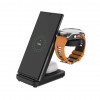 Fixed Powerstation for Garmin 3 vienā bezvadu lādētājs, Qi, 18 W, melns
