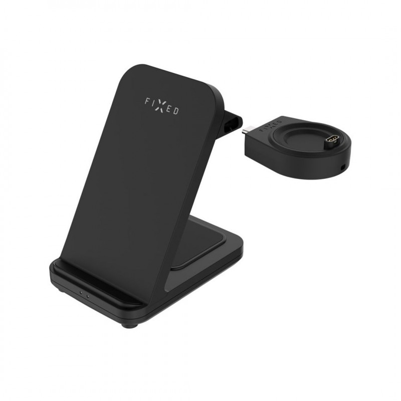 Fixed Powerstation for Garmin 3 vienā bezvadu lādētājs, Qi, 18 W, melns