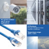 ACT FC2602 īpaši elastīgs CAT6A S/FTP savienojuma kabelis, 2 m, TPE, RJ45, ar aizsardzību pret aizķeršanos, zils