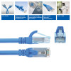 ACT FC1605 īpaši elastīgs CAT6A U/UTP savienojuma kabelis ar RJ45 savienotājiem, 5 m, TPE, ar aizķeršanās aizsardzību, zils