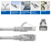 ACT FC1005 īpaši elastīgs komutācijas kabelis, U/UTP CAT6A, TPE, RJ45, 5 m, pelēks