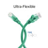 ACT FC1700 U/UTP CAT6A savienojuma kabelis, TPE, īpaši lokans, RJ45, 0,5 m, zaļš