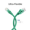 ACT FC1701 U/UTP CAT6A savienojuma kabelis, TPE, īpaši lokans, RJ45, 1 m, zaļš