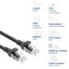 ACT FC1951 CAT6A U/UTP īpaši elastīgs savienojuma kabelis, 1,5 m, TPE, RJ45 bez aizķeršanās, melns