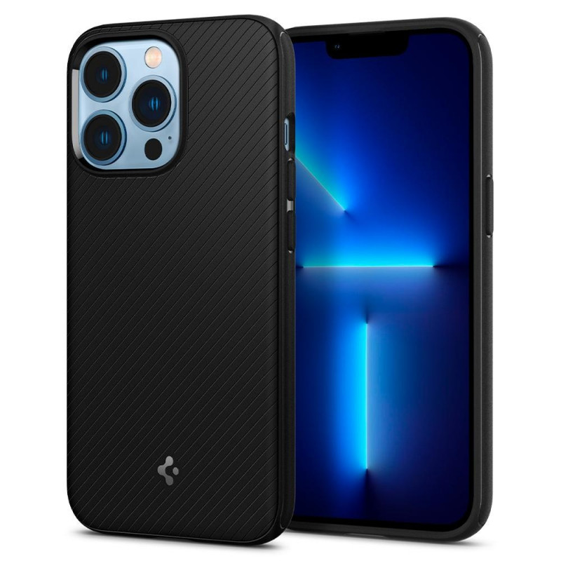 Spigen Mag Armor SPN1735BLK vāciņš Apple iPhone 13 Pro, MagSafe, matēts melns