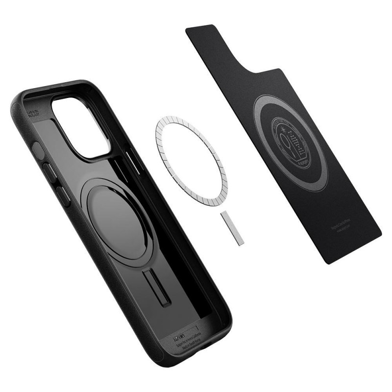 Spigen Mag Armor SPN1735BLK vāciņš Apple iPhone 13 Pro, MagSafe, matēts melns