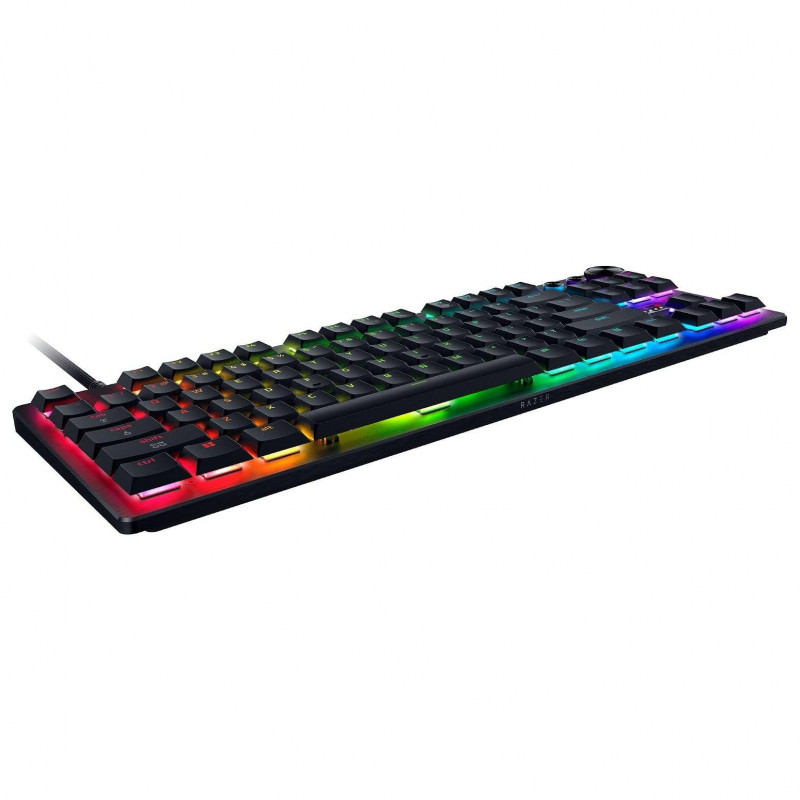 Razer Huntsman V3 Pro Low-Profile TKL spēļu tastatūra, analogie slēdži, DE (ISO) izkārtojums, melna