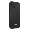 Karl Lagerfeld KLHCP13MSFMP2K cietais apvalks iPhone 13 / 14 / 15, Saffiano Plaque, melns