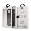 Karl Lagerfeld KLHCP13MSFMP2K cietais apvalks iPhone 13 / 14 / 15, Saffiano Plaque, melns