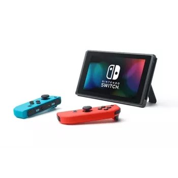 Nintendo Switch (jaunais pārskatītais modelis) portatīvā spēļu konsole, melna / zila / sarkana, 15,8 cm (6,2 collas), 32 GB, Wi-Fi