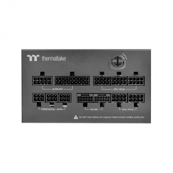 Thermaltake Dockpower FI 1200W datora barošanas bloks, 80 PLUS Gold, ATX 3.1, melns