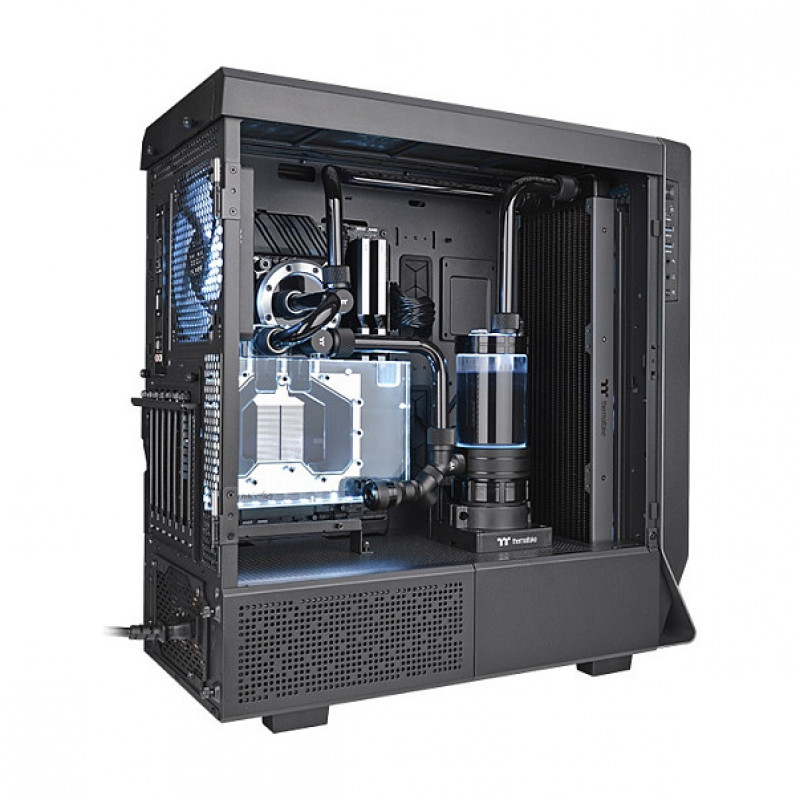 Thermaltake Pacific SR420 plāns radiators pašbūvētai šķidruma dzesēšanas sistēmai, melns