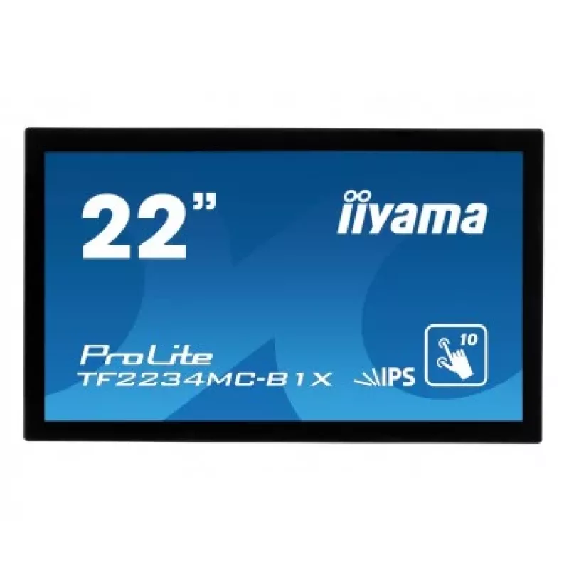 iiyama TF2234MC-B1X 21,5″ (55,9 cm) skārienjūtīgs monitors ar vairāku pieskārienu atbalstu, 16:9, DVI