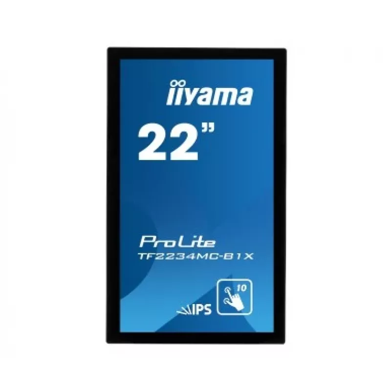 iiyama TF2234MC-B1X 21,5″ (55,9 cm) skārienjūtīgs monitors ar vairāku pieskārienu atbalstu, 16:9, DVI