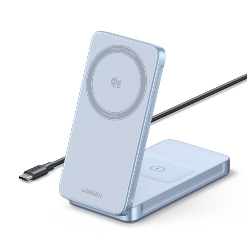 Ugreen W756 55963 MagFlow 2 vienā induktīvais lādētājs